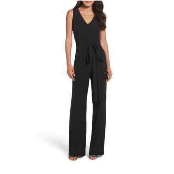 Vince Camuto Pants - Vince Camuto Jumpsuit, Black Tie Waist Size 6